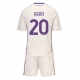 Fiorentina Moise Kean #20 Barnkläder Borta matchtröja till baby 2025-26 Kortärmad (+ Korta byxor) Billigt